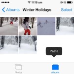 ios paste image option