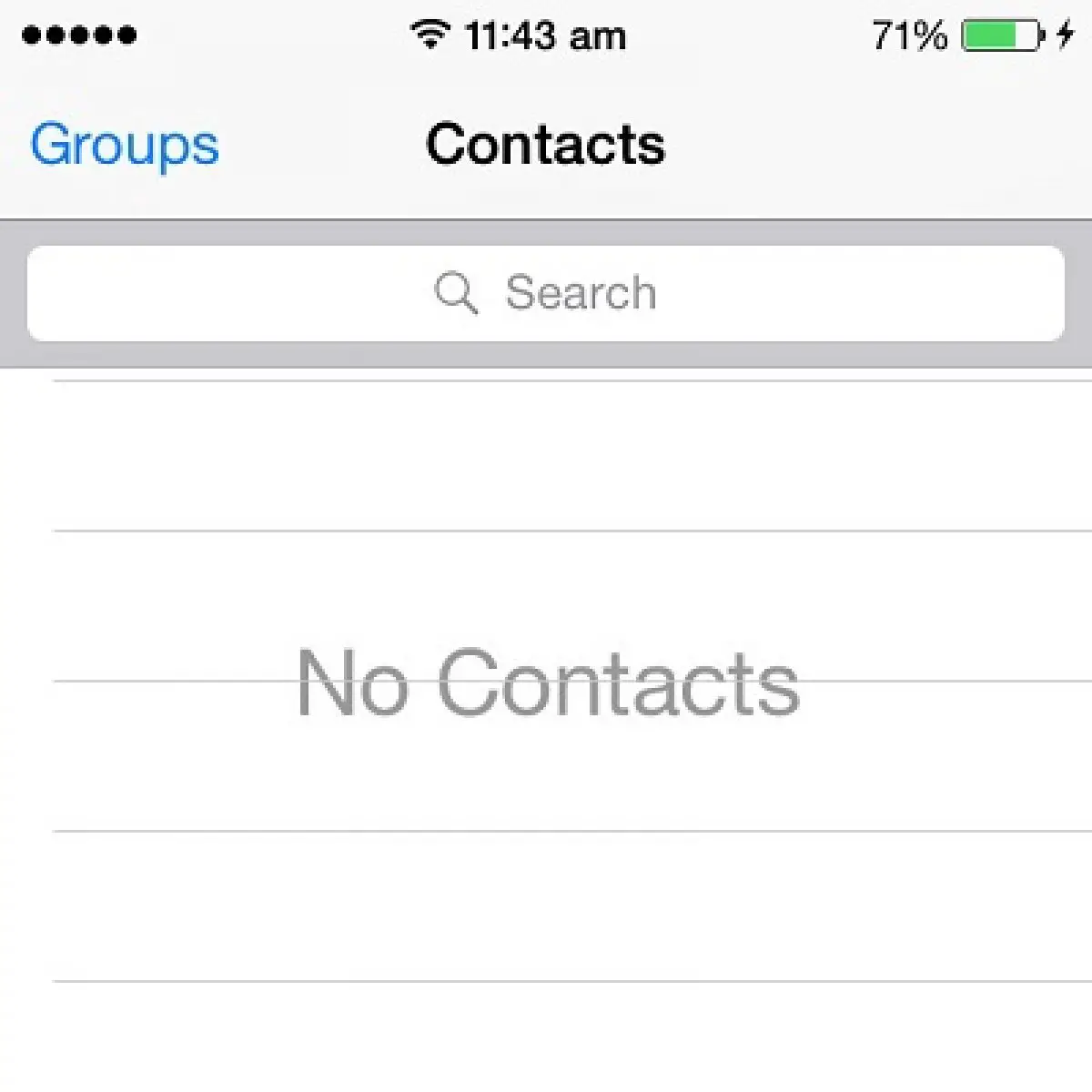 iphone all contacts hidden