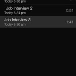 playing saved call recordings