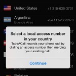 tapeacall local access numbers