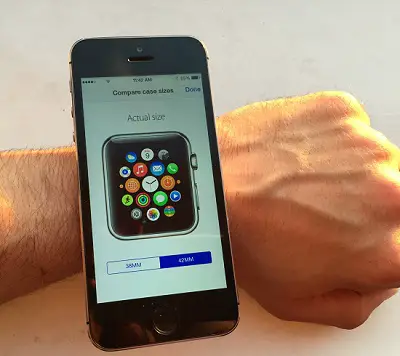 42mm apple watch compared to 38mm