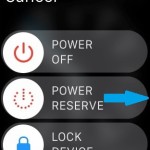 apple watch power reserve screen