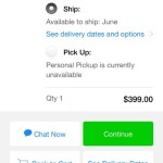 apple watch ship or pick up options