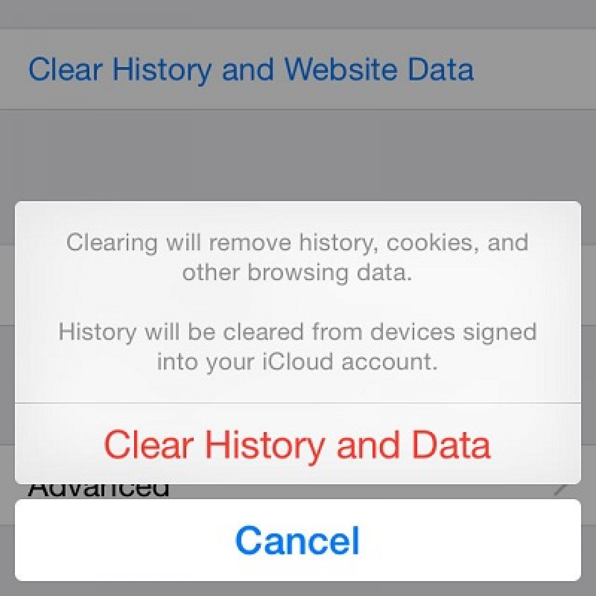 Delete History And Website Data In Safari For Ios