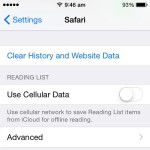 delete safari history and website data