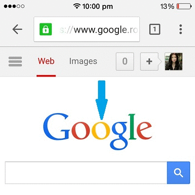 google chrome pull to reload, open or close tab