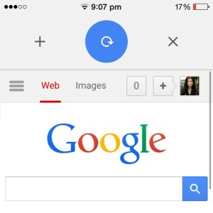 google chrome pull to reload, open or close tabs