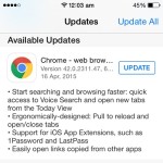 google chrome pull to reload update