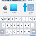 safari delete web address button