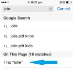 safari on this page matches