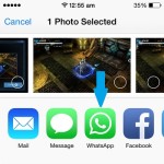 whatsapp ios photos share extension
