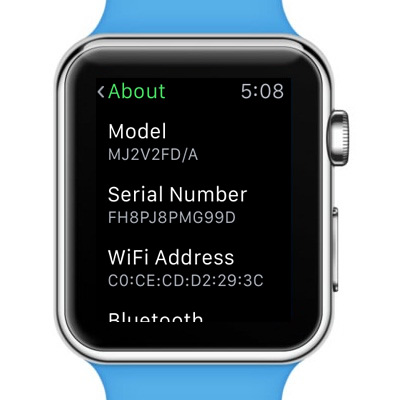 How To Check and Read The Apple Watch Serial Number | iPhoneTricks.org