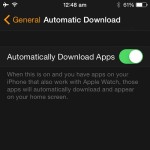 apple watch automatic app download setting
