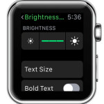 apple watch brightness setting