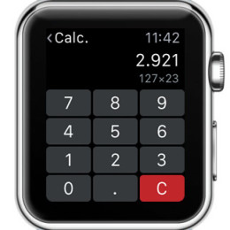 apple watch calculator multiplication