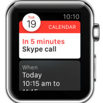 apple watch calendar event alert