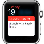 apple watch calendar glance