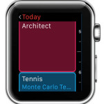 apple watch calendar today list view