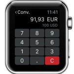 apple watch converting USD to EUR