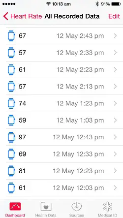 iphone watch rate
