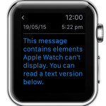 apple watch informing about mail content