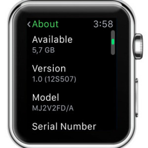apple watch os version info