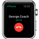 apple watch phone app ongoing call info