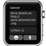 apple watch predefined text replies
