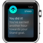 apple watch stand confirmation