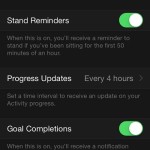 apple watch stand reminders setting