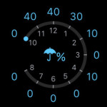apple watch weather rain percentage display