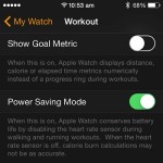 apple watch workout settings