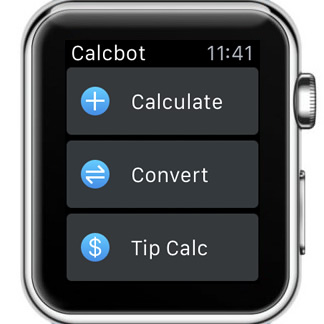 Calcbot Le Watch Calculator And Unit Converter Iphonetricks Org Calcbot Le Watch Calculator And