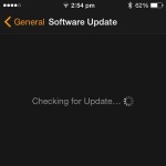 checking for watch OS update