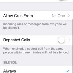 do not disturb iphone settings