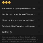edited apple watch default text replies