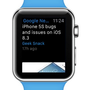 google news apple watch