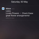 inbox lock screen notification preview