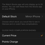 iphone apple watch app stocks settings