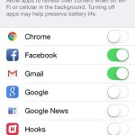 iphone background app refresh settings