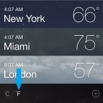 iphone weather temperature fahrenheit