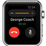 ongoing call on Apple Watch
