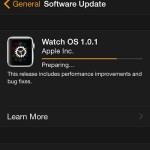 preparing apple watch for software update
