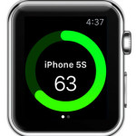 remaining iphone battery percentage on apple watch