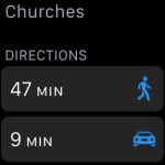 select destination direction options