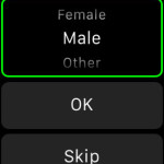 select gender on apple watch activity app