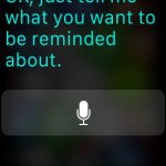 siri aking for reminder reason