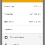 snoozing email for later reading via inbox