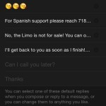 tweaking default apple watch message replies