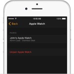 unpair apple watch from iphone